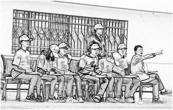 手绘田径比赛动画,校运会简笔画绘画