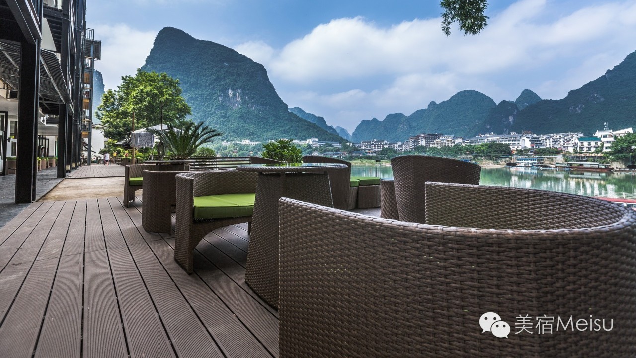 这3家长在山水里的美宿，连起了阳朔最精华的风光！