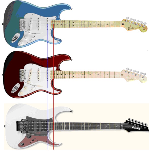 22品和24品电吉他音色差别,电吉他线长