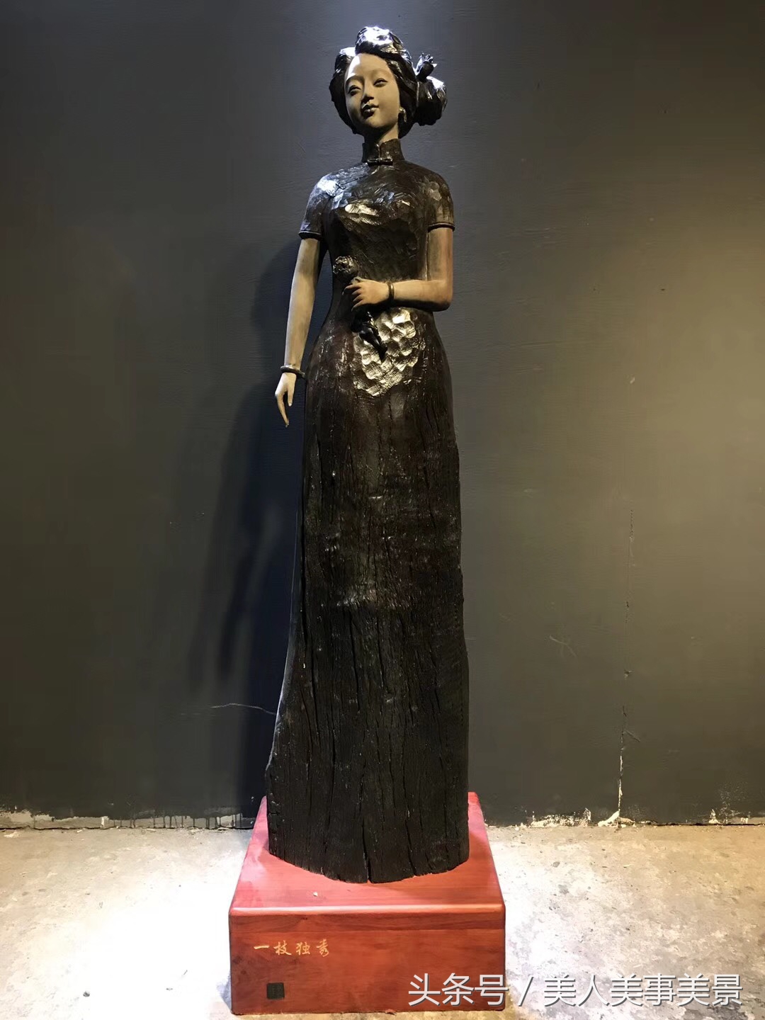 大饱眼福！3.8女神专场！美若天仙的根雕美女！