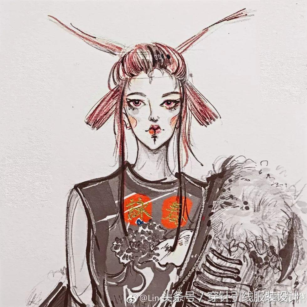 时装手绘视频,时装简笔画手绘图片