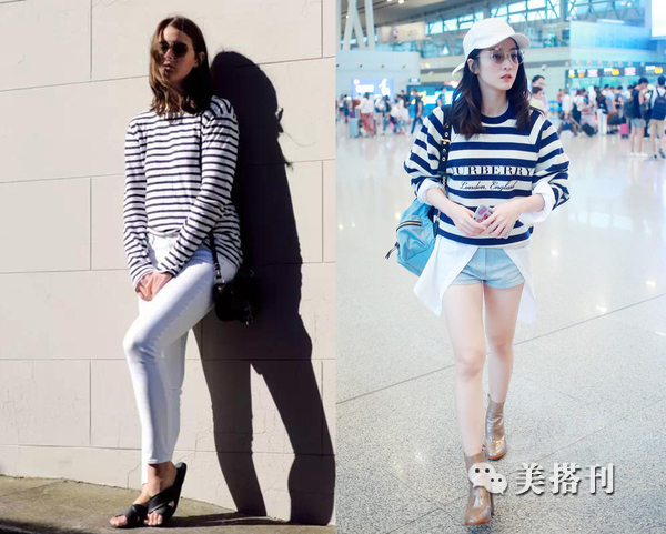 时髦又显瘦的条纹元素2020火翻天,彩色的竖条纹显瘦