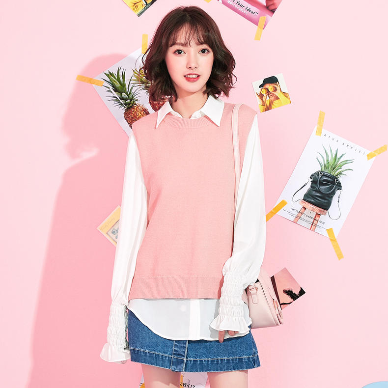 没有马甲线,针织马甲线