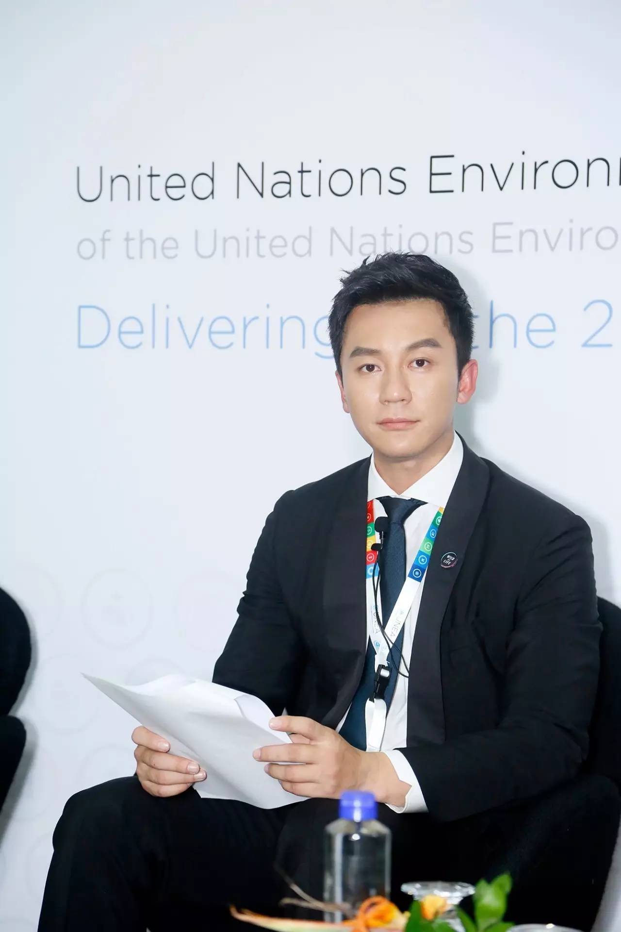 李晨联合国评委对话,李晨联合国英文演讲