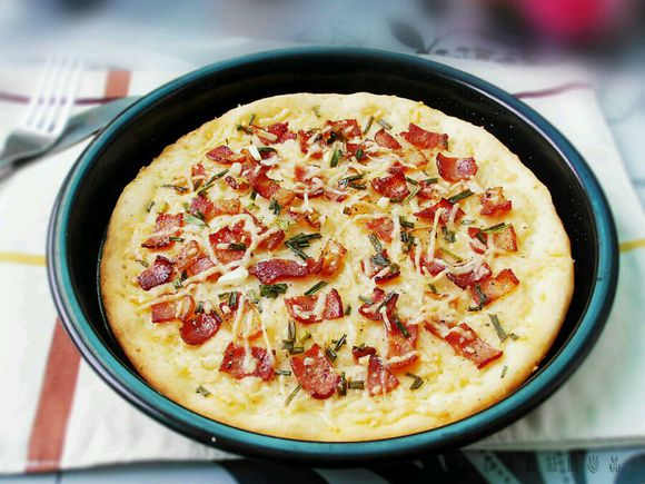 培根土豆披萨怎么做,正宗土豆培根披萨制作教程