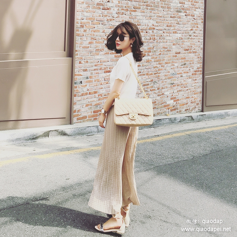 宽松阔腿裤慵懒风推荐,百搭棉麻阔腿裤工装风