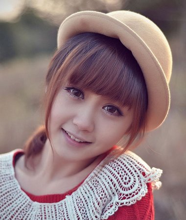 大脸长发刘海怎么剪最好看,长发大脸无刘海扎发