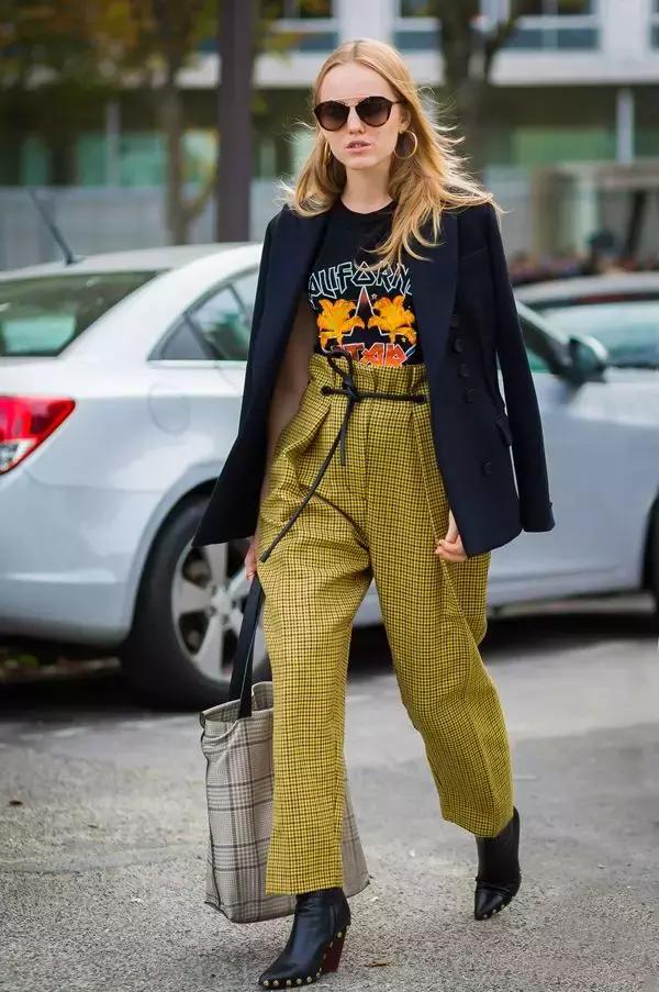 格纹怎么穿显瘦,韩式格纹怎么穿