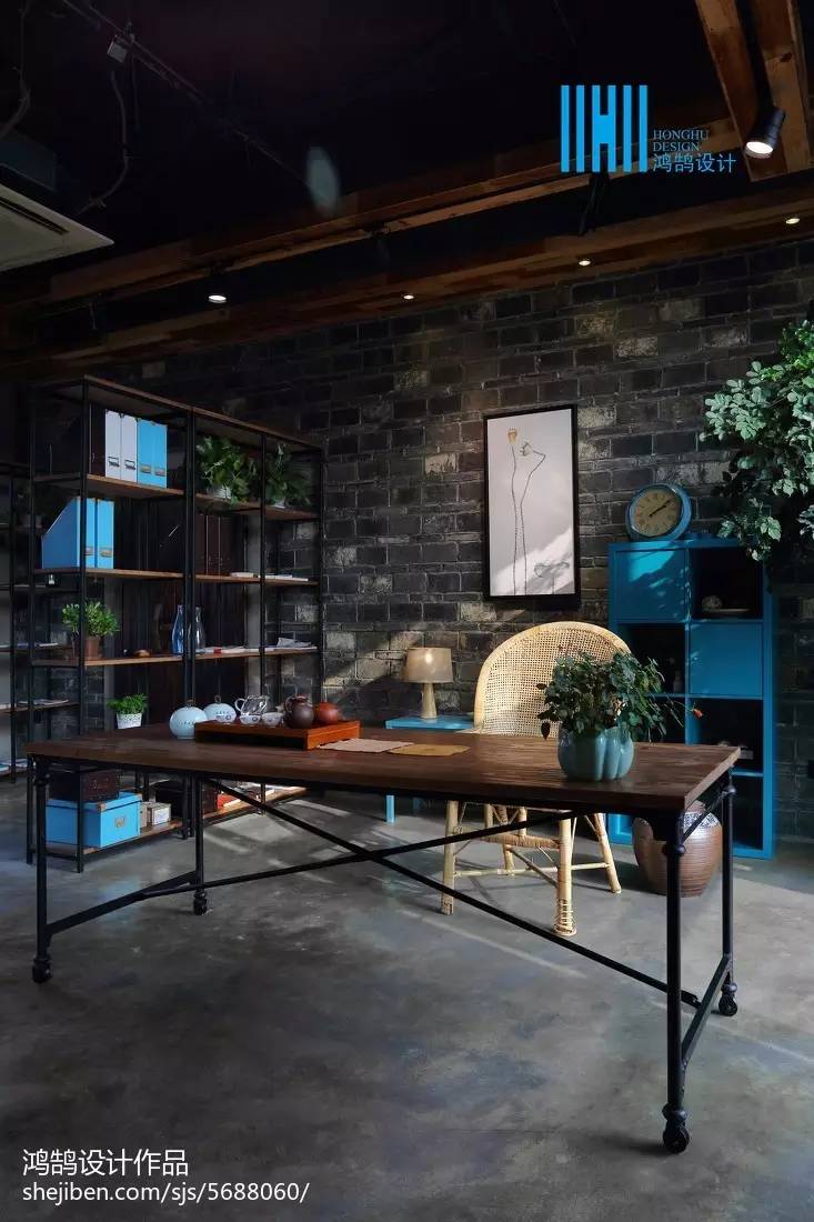 时尚仪式感茶馆设计风格,工装茶室设计的经典案例