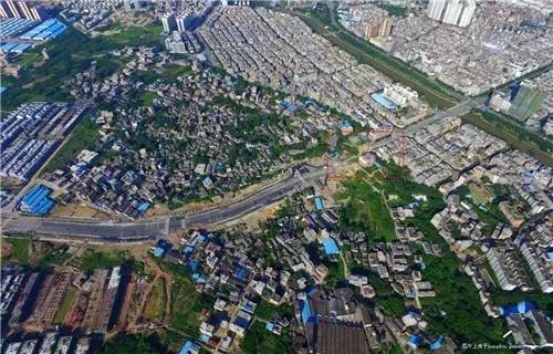 最新清宁路延长线航拍——高清效果，从东方世纪到毅德国际商贸城！