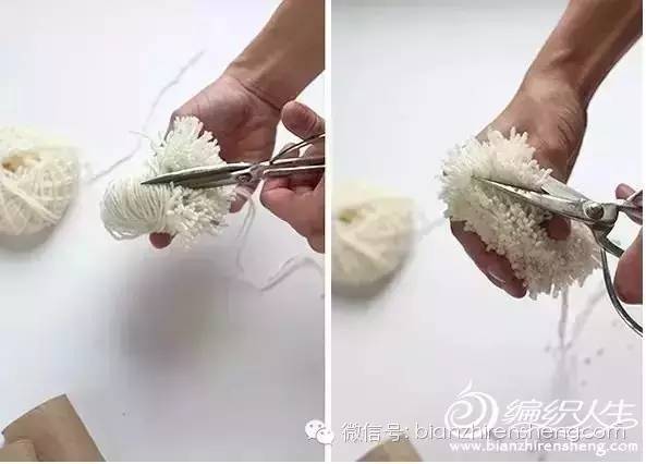 纯色毛线球一片式毯子教程,毛线球毛毯图片