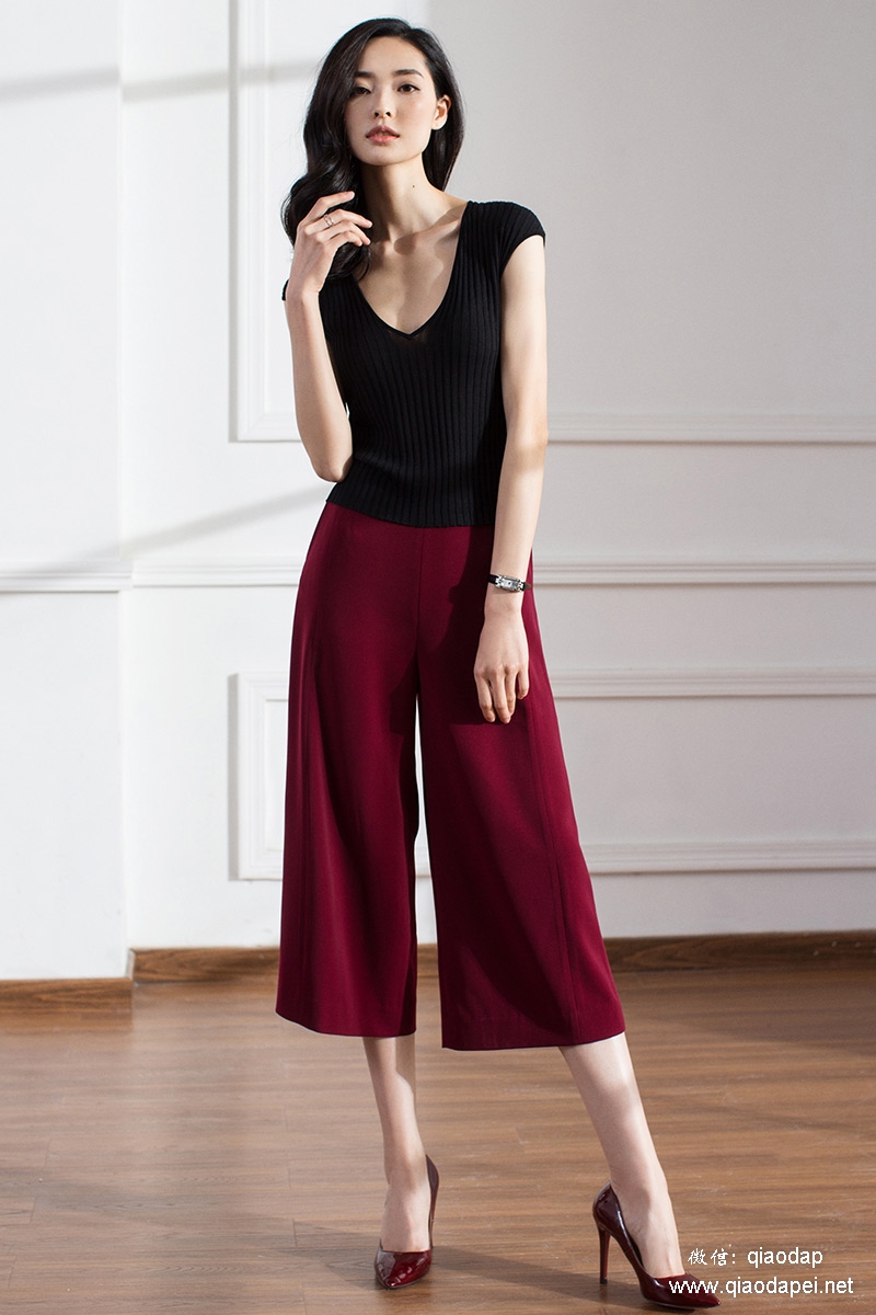 宽松阔腿裤慵懒风推荐,百搭棉麻阔腿裤工装风