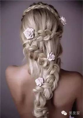 彩绳编发教程图解慢动作,中短发编发发型扎法图解