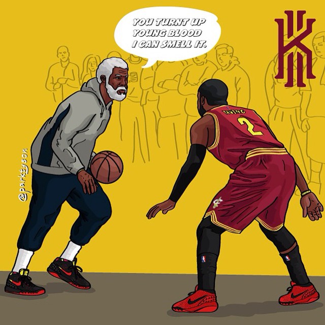 不帅不欧文！球场艺术家街球场演绎酷帅过人