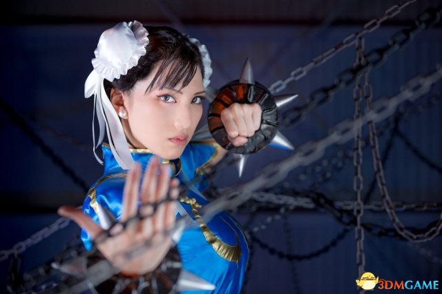 高颜值cos女神春丽,古力娜扎cos春丽造型图片