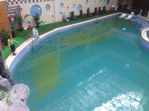 潜水池潜水被传染,潜水女孩感染