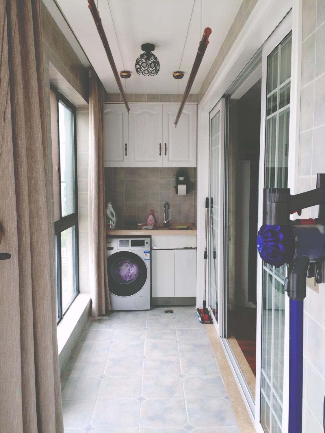 三室两厅两卫美式田园混搭婚房毕业照