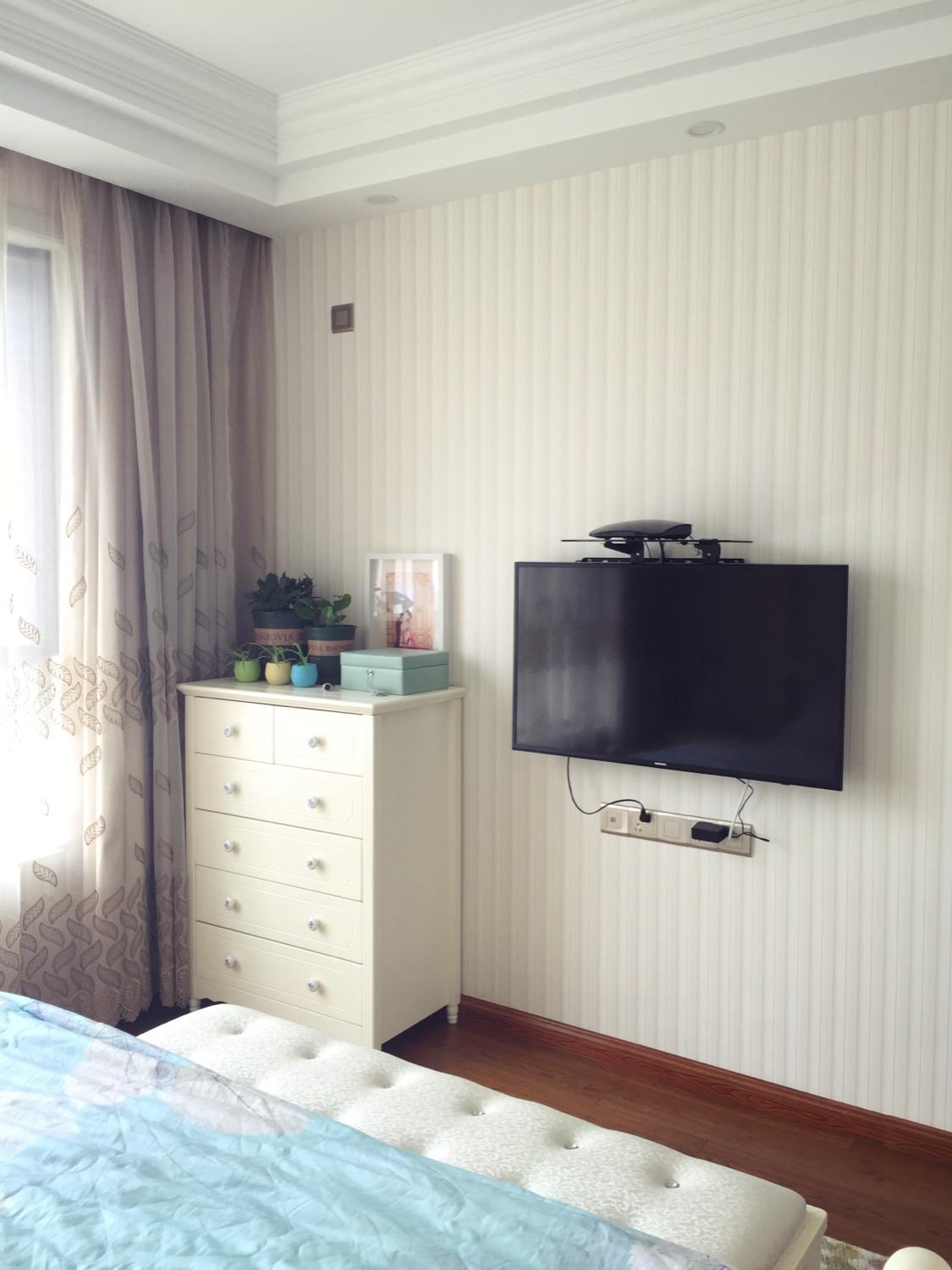 三室两厅两卫美式田园混搭婚房毕业照