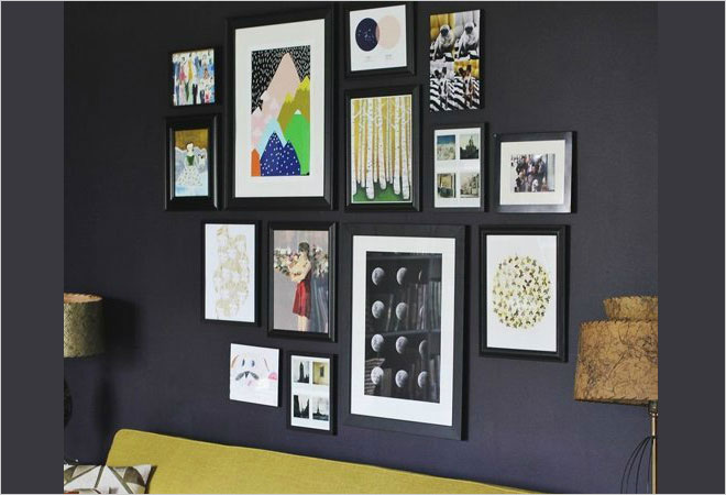 墙绘十字绣图片,农村客厅挂十字绣图