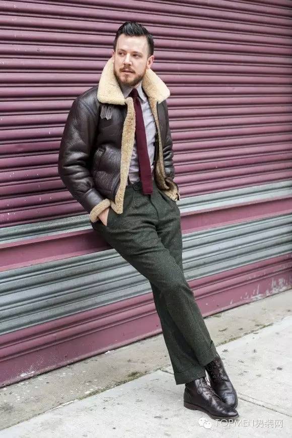 复古保暖夹克,belstaff剪羊毛飞行员夹克