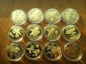 生肖纪念币全套12枚,中国银行首轮12生肖钞