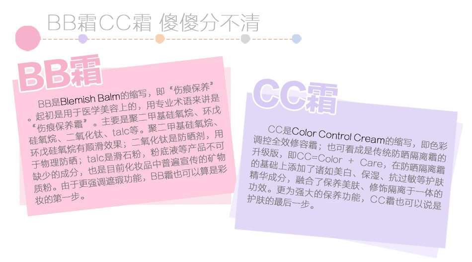 bb霜和cc霜有区别吗女生可以用吗,cc霜和bb霜哪个更护肤