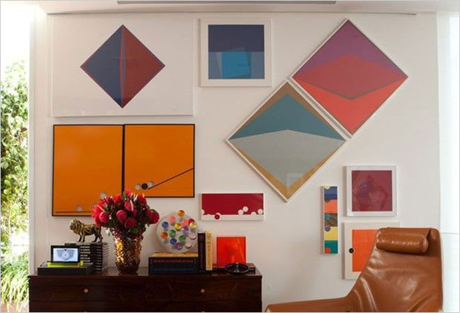 墙绘十字绣图片,农村客厅挂十字绣图