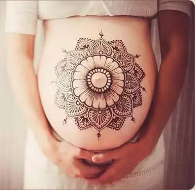 海娜纹身手臂简单,小清新海娜纹身