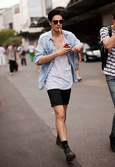潮男简单短裤搭配什么鞋,潮男短裤训练