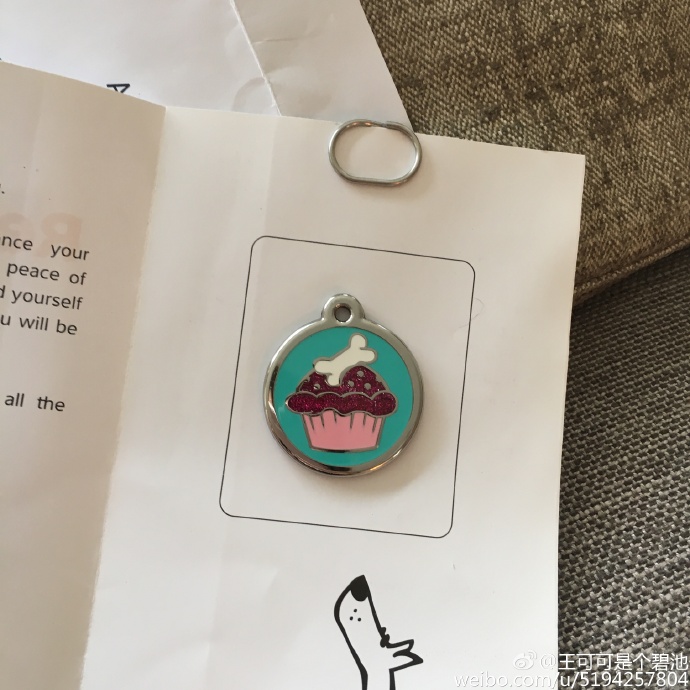 王思聪宠物狗链子,王思聪给爱犬戴项链