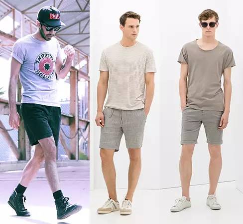 潮男简单短裤搭配什么鞋,潮男短裤训练