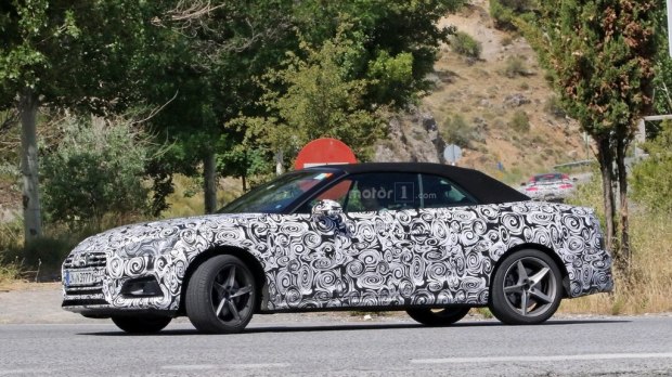 颜值典范新一代奥迪A5敞篷版谍照