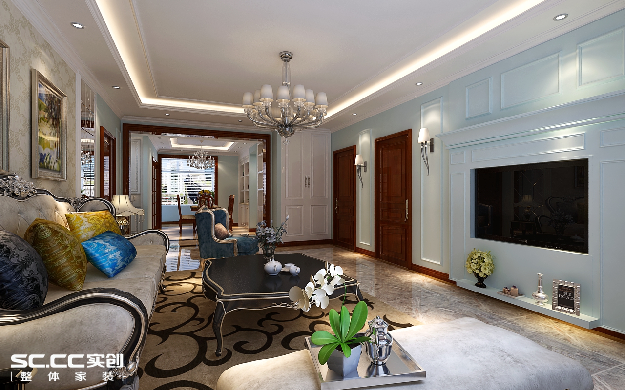 14万简欧装修效果图,14万装修90平方房子效果图