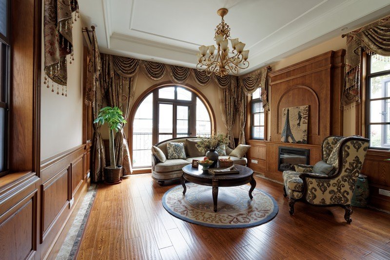 美式轻奢硬装100平,6万软装硬装90平