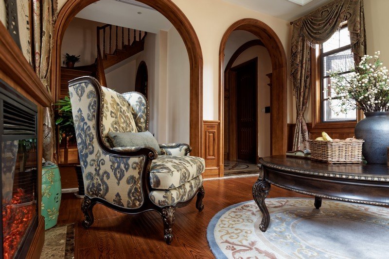 美式轻奢硬装100平,6万软装硬装90平