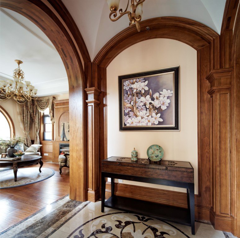 美式轻奢硬装100平,6万软装硬装90平