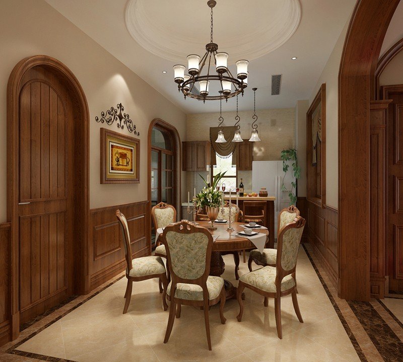 美式轻奢硬装100平,6万软装硬装90平