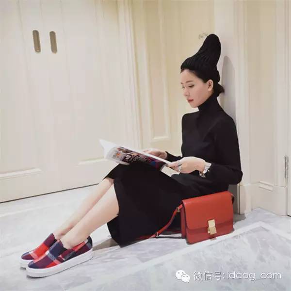 毛衣超级长,毛衣长高级感