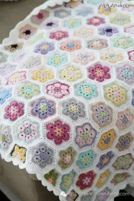 钩针拼花教程,拼花钩针图解