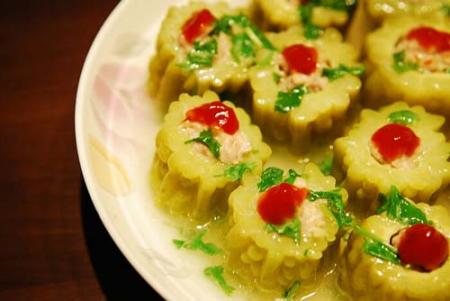 夏天必须吃的酿苦瓜,夏天去火的苦瓜