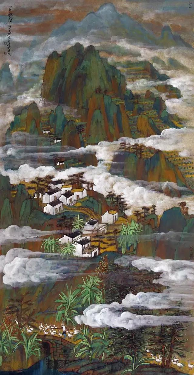 国画山水风景欣赏大全,中国最美山水风景国画