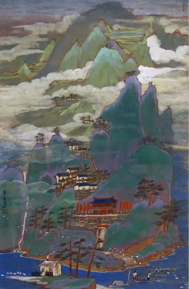 国画山水风景欣赏大全,中国最美山水风景国画
