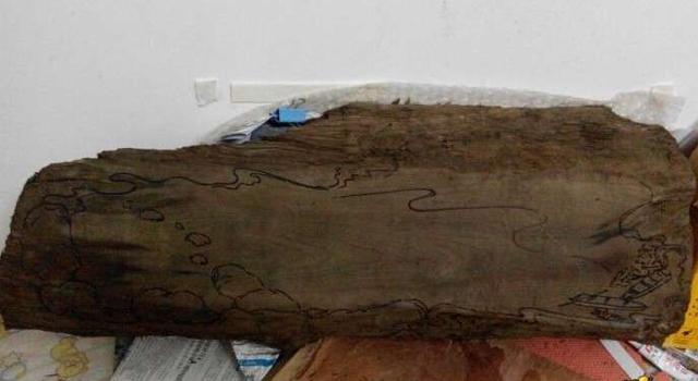 自制阴沉金丝楠小茶盘,阴沉木做茶盘全过程视频