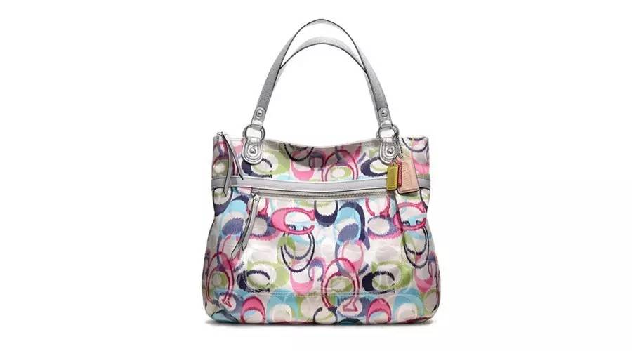 coach一款圆柱形的包,大logo的coach包