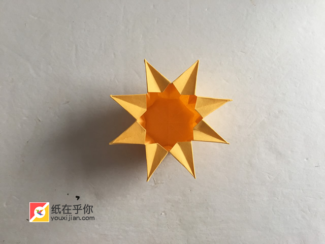 纸在乎你收纳盒系列折纸：八角盒视频图解教程