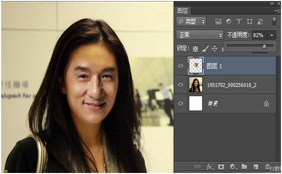 ps合成刘亦菲,ps合成设计