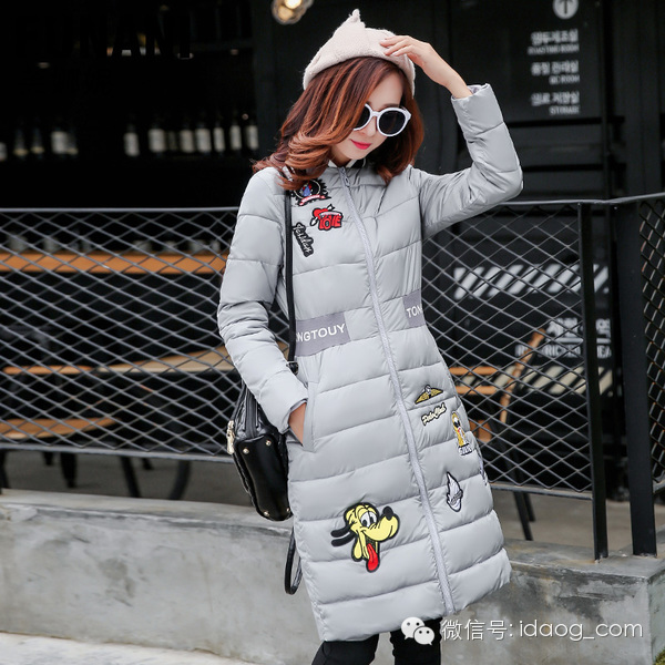 秋冬中长款棉服外套,秋冬长款氛围感棉服外套