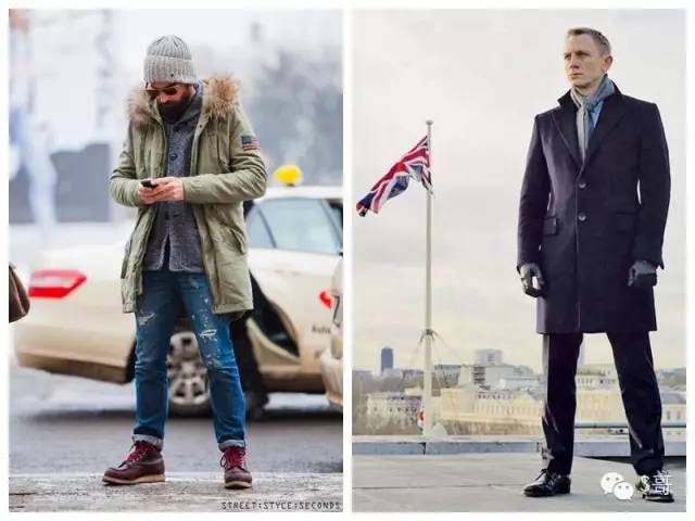 羽绒服外套大衣男士搭配,最流行的男士保暖半大衣