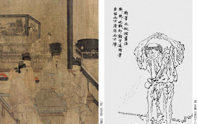 中国画线条的魅力十八描技法,中国画线描技法十八描