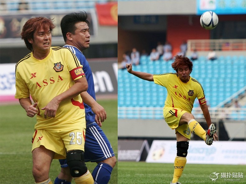 明星“球员”:唐僧变肥罗，谭咏麟踢断两根韧带